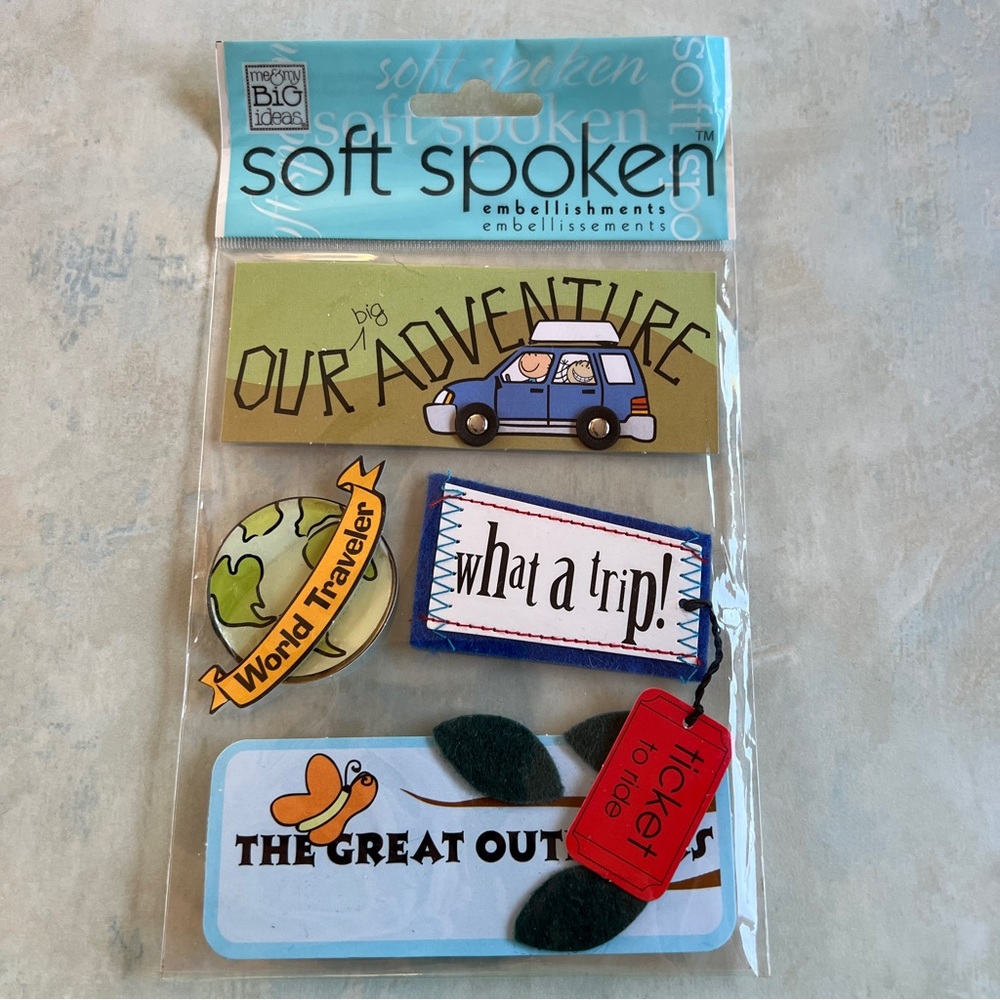 NWT Soft Spoken A Kid’s Vacation Dimensional Sticker Set